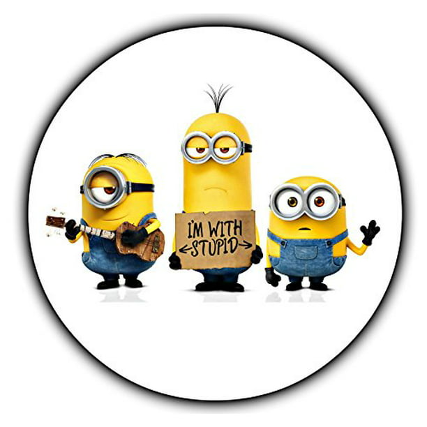 40 Personalised Childrens Party Stickers Minions Despicable Me 2 gift bags